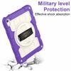 For iPad Air 11 (2025)/(2024) Kickstand Case Rotating Hand Strap PC+TPU Tablet Cover with Shoulder Strap