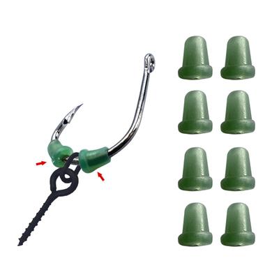 50PCS Carp Fishing Accessories Hook Stop Bead Stopper Carp Chod Rig Rubber Beads for Hooks Stopper Fishing Tackle Tool