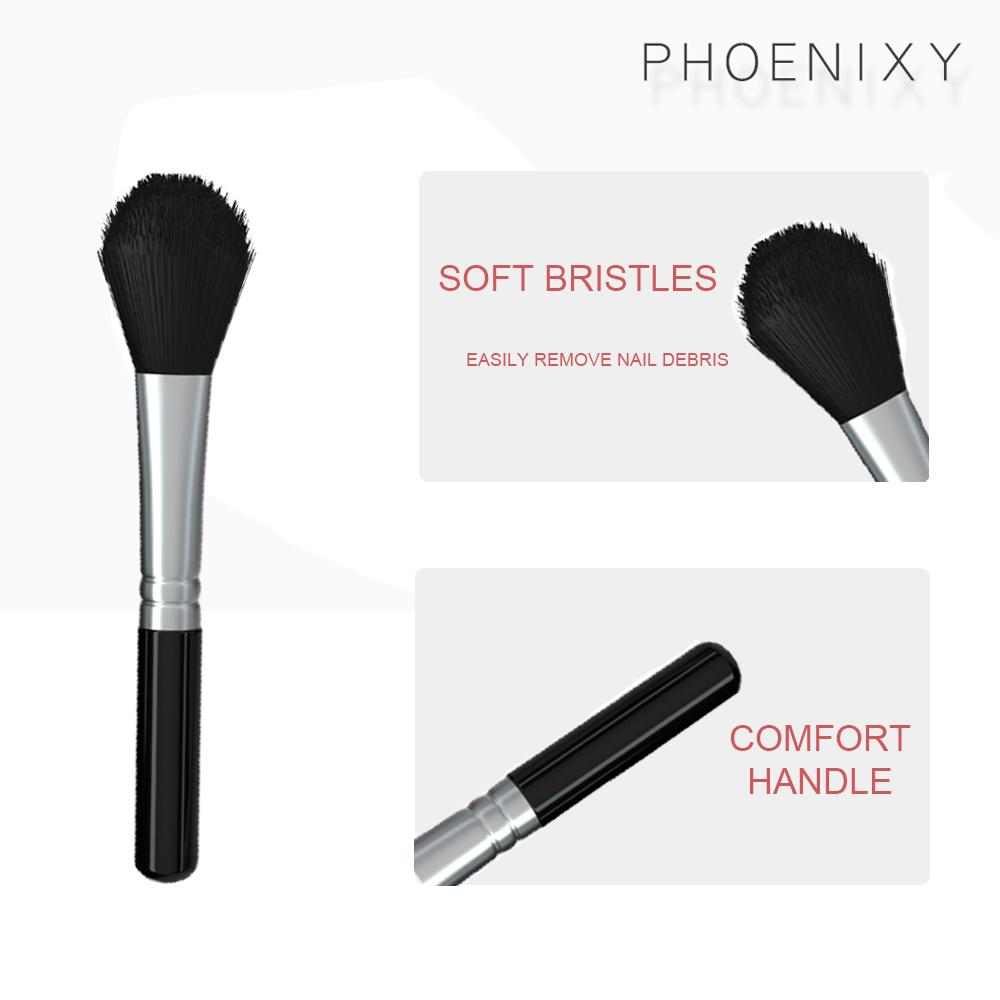 

Инструменты для дизайна ногтей PHOENIXY. Мягкая щетка для чистки ногтей. Порошок для ногтей. Кисть для удаления маникюра. A01-093 чёрный