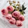 Artificial Rose Bouquet For Wedding Decor And Photography Props With Silk Fabric Material