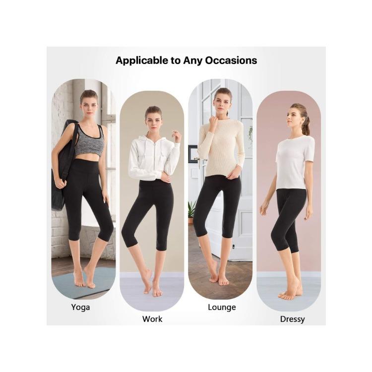 High-waisted Tummy-tucking Slimming Bum-lifting Yoga Leggings for Women – Shaping Cropped Cycling Shorts