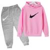Kids Autumn Winter Hoodie Boy Girl 3-13Yrs Letter Print Clothing Casual Top+Trousers 2P Child Gift Brand Sports Coat Jogging Set