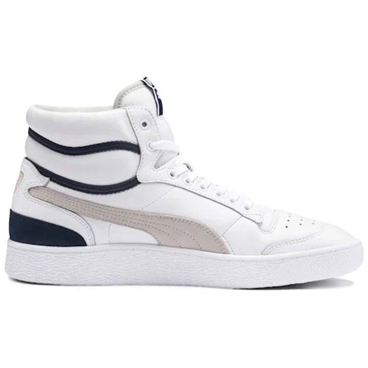 PUMA Ralph Sampson Mid Og White Grey Violet Peacoat 370718-01