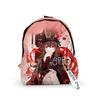 Classic Genshin Impact HuTao Backpacks Boys/Girls Pupil School Bags 3D Print Keychains Oxford Waterproof Cute Small Backpacks