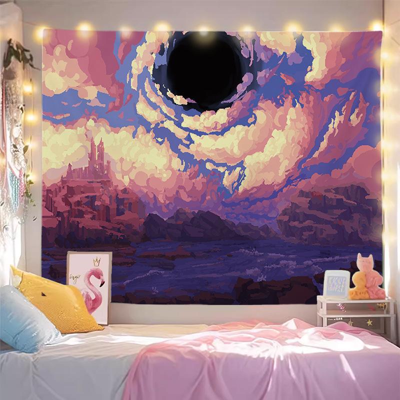 Beautiful Scenery Wallpaper for Rent, Wall Covering for Living Room, Decoration Painting for Room, Background Cloth for Bedroom, Hanging Carpet, Wall