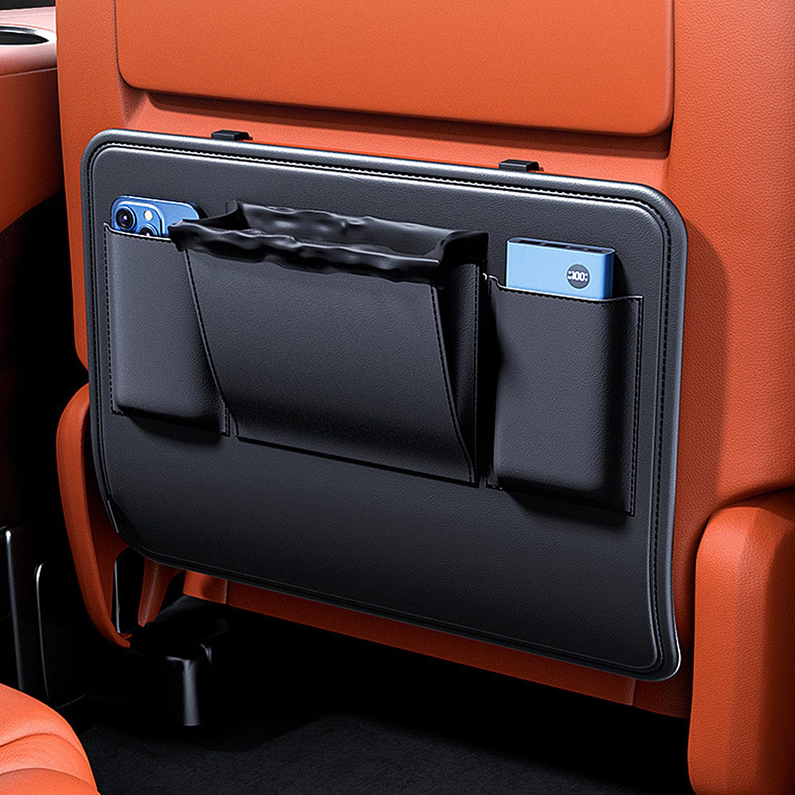 

RAKSONIC Back Seat Storage Functional Storage Car Seat Hanging Waterproof and Storage Seat Back Storage Stores Necessary Items in Your Protects Seat чёрный