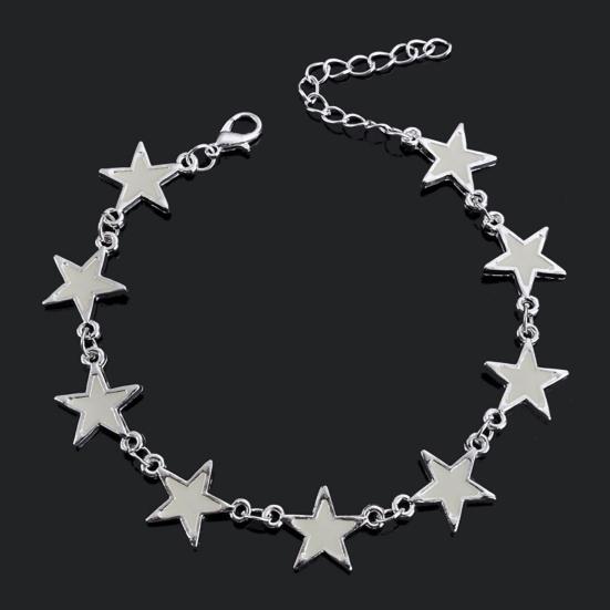 Creative Glow In The Dark Luminous Bracelet Star Love Heart Flower Bangle Jewelry