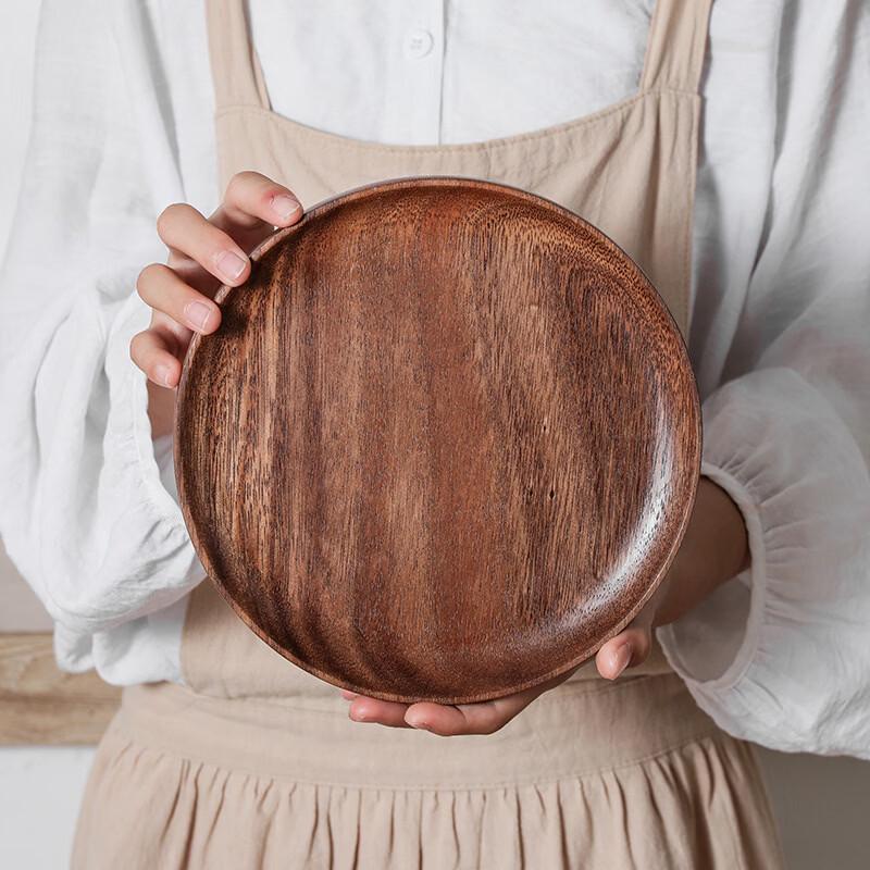 Zhi Shi Irregular Walnut Wood 3-Compartment Serving Plate