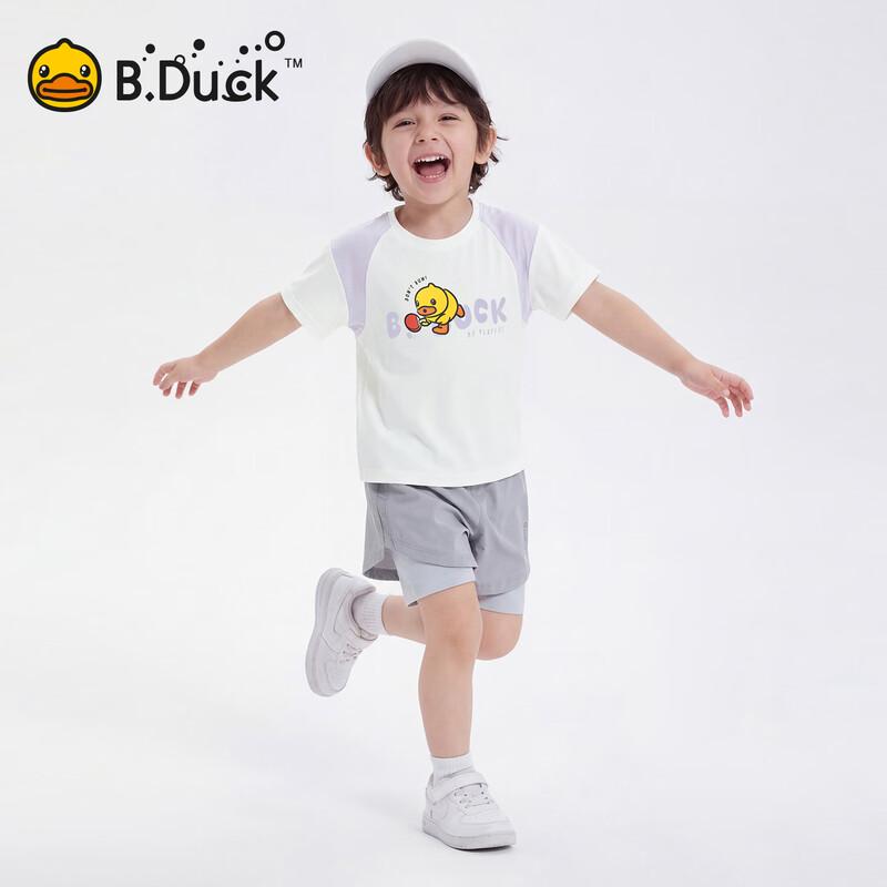 B.Duck Kids' Short Sleeve Ice-Feel Quick-Dry Top