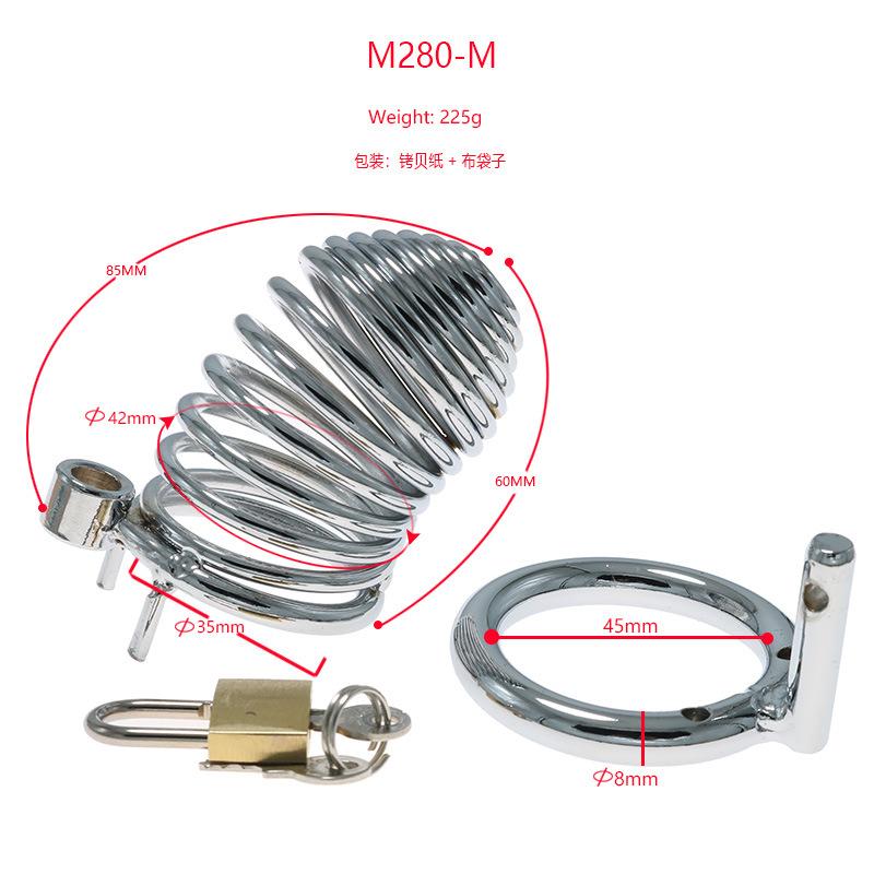 Metal Chastity Lock for Men Wear CB Chastity Device Penis Lock Cage SM Sex Tools for Adults