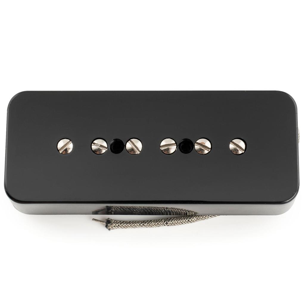 Musiclily Pro Alnico 5 P90 Soap Bar Single Coil Neck Pickup for Electric Black P90-BLA Pickup, Guitar,