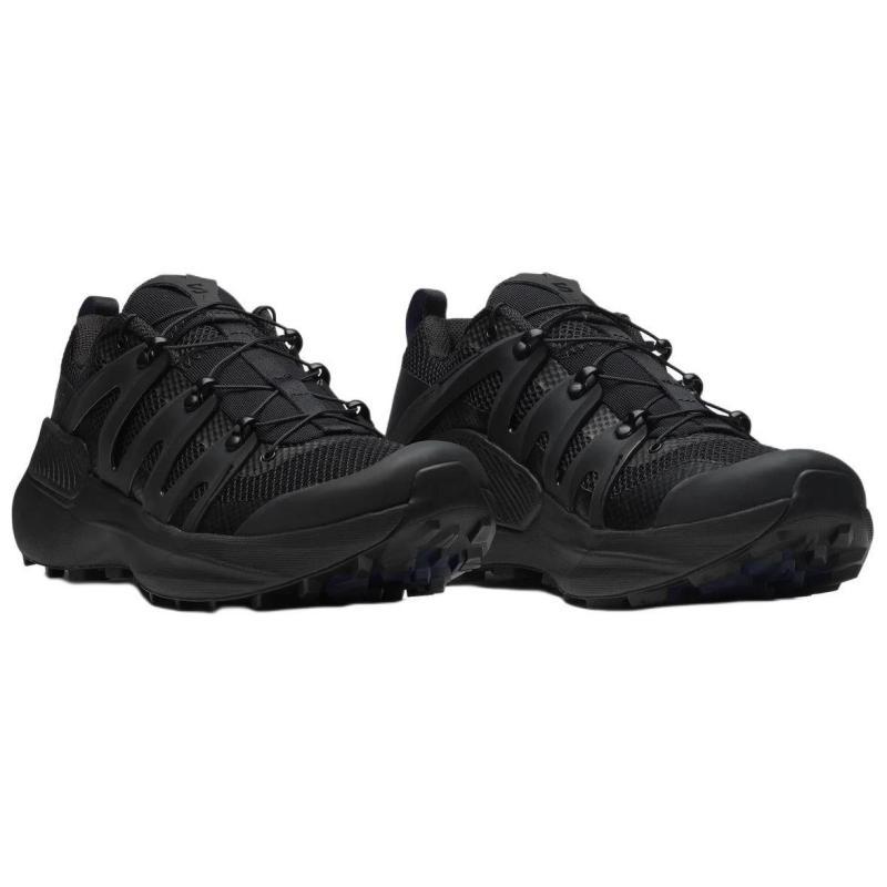 SALOMON GENESIS Slip Resistant Abrasion Resistant Low Top Casual City Commute Running Shoes Unisex Black Sneakers 477265