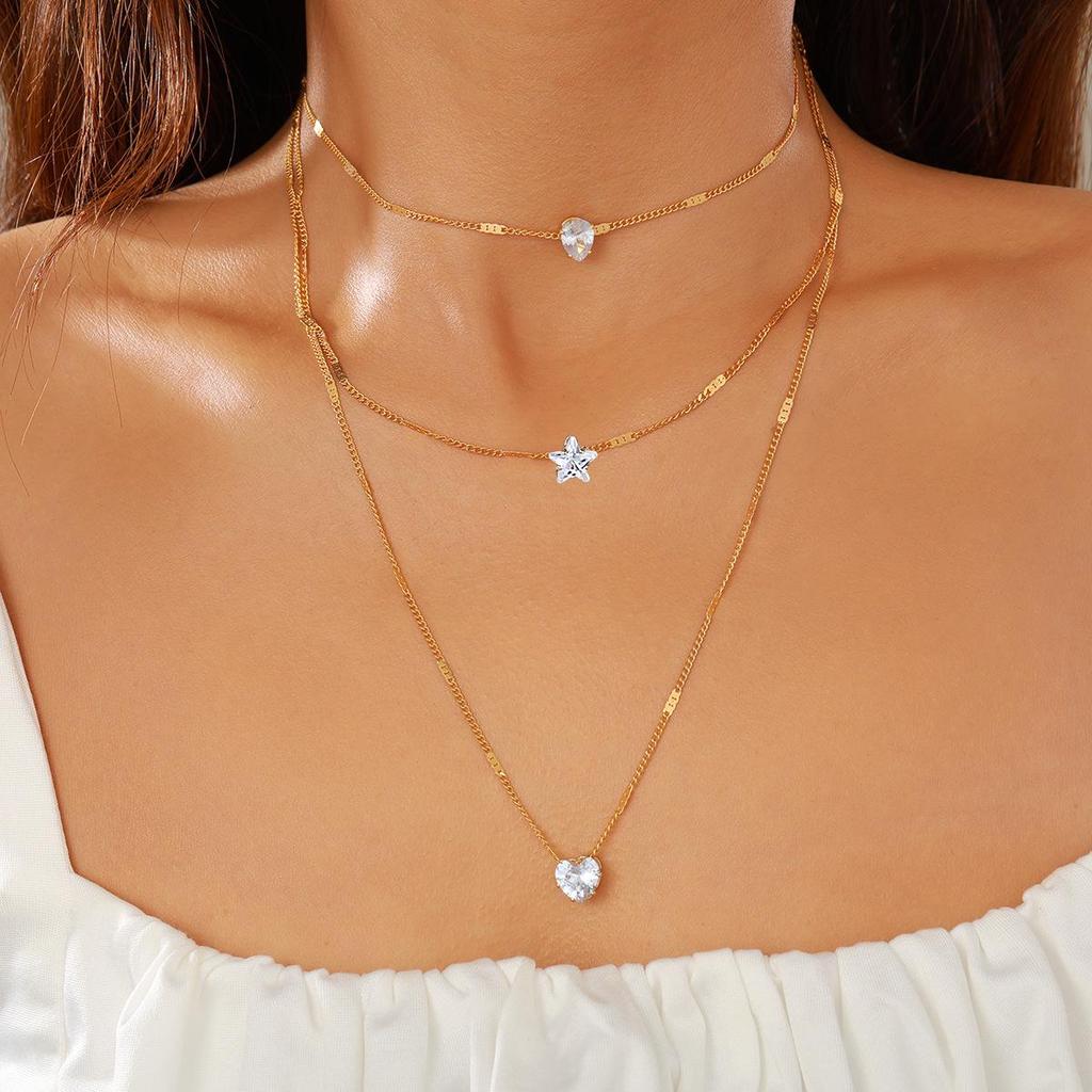 Layered Clavicle Chain: Women's Bestselling European & American Necklace with Small Stick Pendant