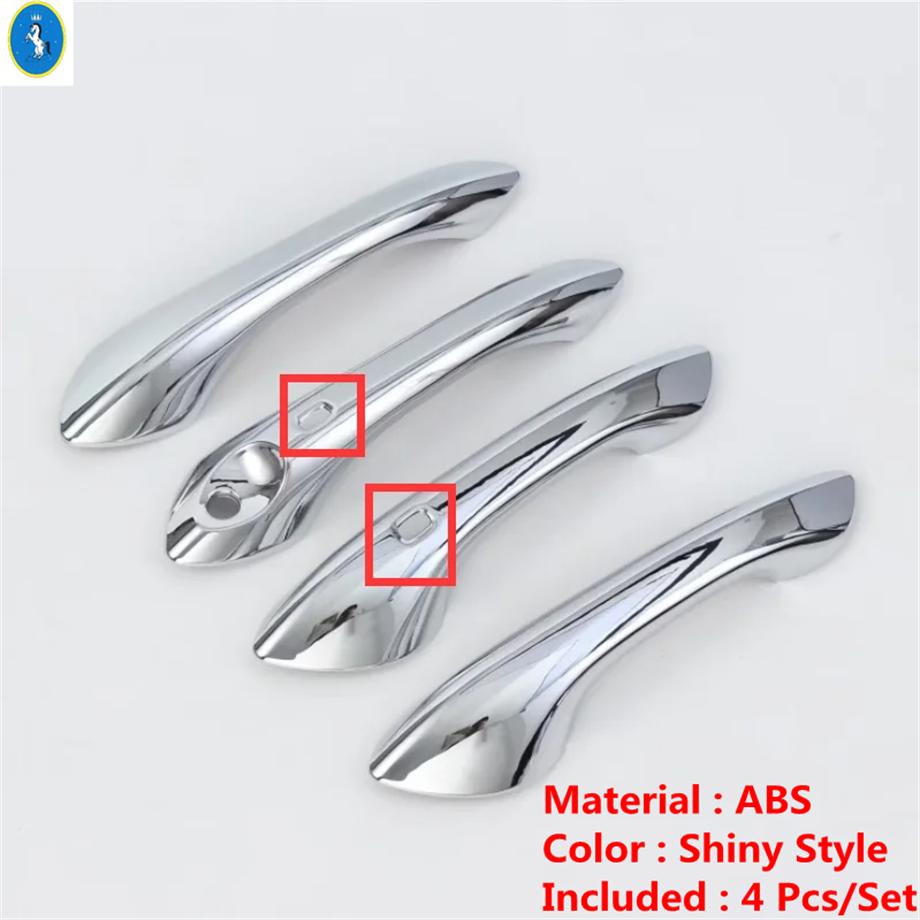 Side Door Handle / Door Handle Bowl Cover Trims For Chevrolet Tracker Trax  2024 Black/Carbon Fiber/Shiny Style Accessories