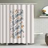 Vintage Floral Shower Curtain Botanical Pattern Bathroom Decor Waterproof Fabric Liner Farmhouse Rustic Home Textile Wall Hangin