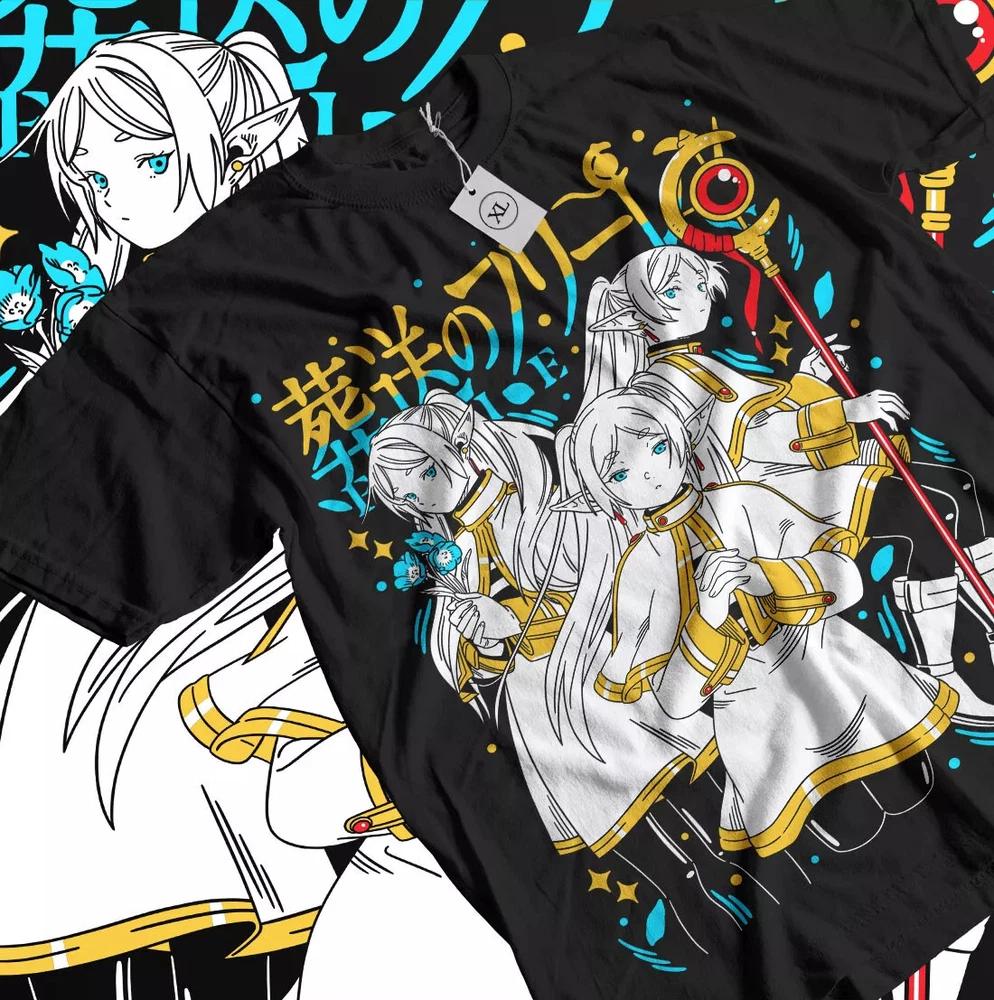 Frieren TShirt Beyond Journeys End Fern Stark Girl Anime Gifts Tshirt S