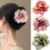 Polyester Fabric Ponytail Clip Floral Hair Clip New Hairpin  Girl