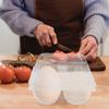 6pcs Goose Egg Packaging Box Clear PVC Cartons for Refrigerator Display Tray Large Egg Holder Plastic Carton Storage