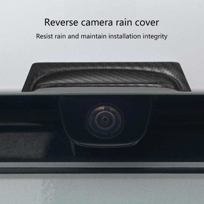 Night View Enhanced Auto Rear View Camera Guard Rainproof Trim ABS Construction Fog Resistance Rain Cover