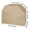 BBQ Cover Outdoor Dust Waterproof Weber Heavy Duty Grill Cover Rain Protective Outdoor Resistant Barbecue Charcoal Grill Cover