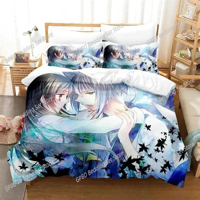 Comforter 3D Print Kamisama Kiss Tomoe Anime Bedding Set Boys Girls Twin Queen King Size Bed Boys Adult