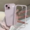 Luxury Clear Color Frame Phone Case For iPhone 17 Pro 16 15 14 13 12 11 17 Pro Max Shockproof Bumper Protective Soft Back Cover