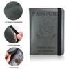 Pu Leather Luggage Tag Set, Dollar Clip, Men's and Women's Universal Leather Passport Bag Clip, Strap, Passport Cover.