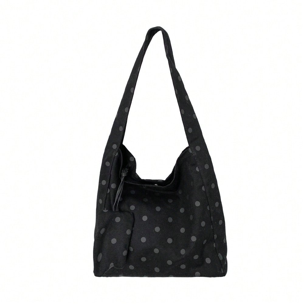 Spring and Summer Fashion Shoulder Bag Temperament Polka Dot Large Capacity Tote Bag