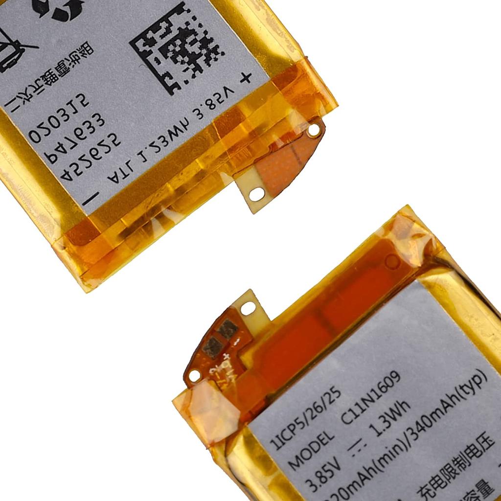 Batteria di ricambio compatibile con ASUS ZenWatch 3 (WI503Q) Smartwatch C11N1609 con kit di attrezzi