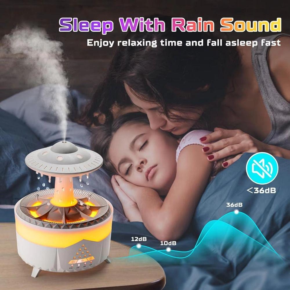 Creative Aroma Air Humidifier Colorful Light Essential Oil Diffuser Home Decoration