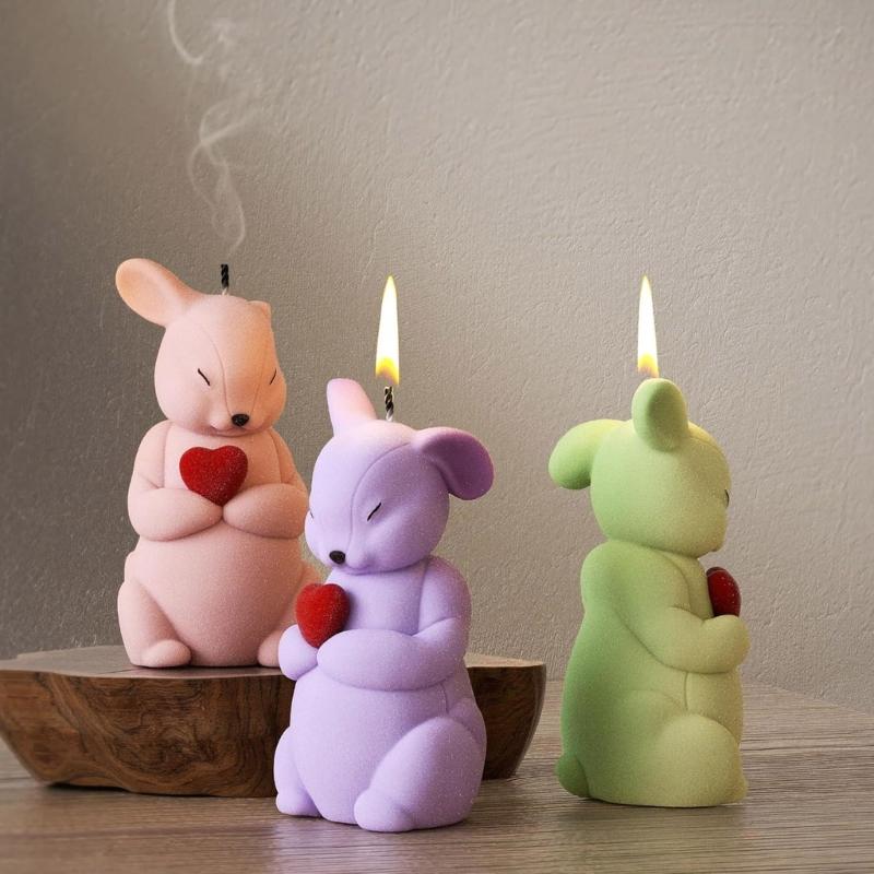Animal Shaped Candle Mold Gypsum Ornament Mould Home Decoration Molds Handmade Jewelry for Aromatherapys Enthusiasts