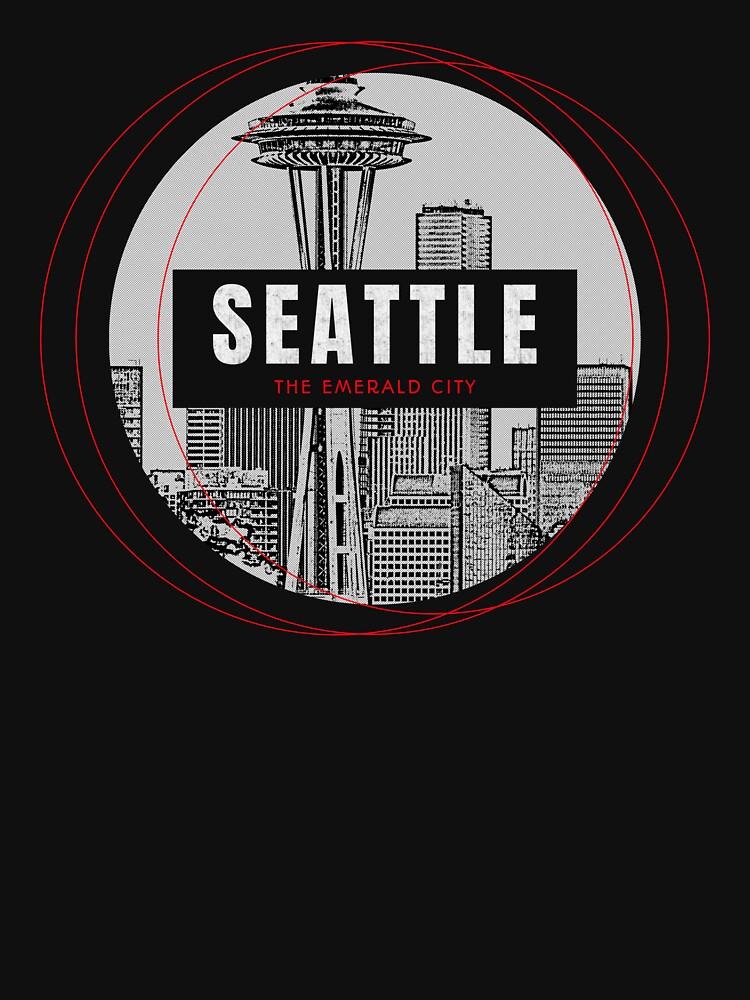 Cities Skylines Seattle The Emerald City Shirt Classic T-Shirt