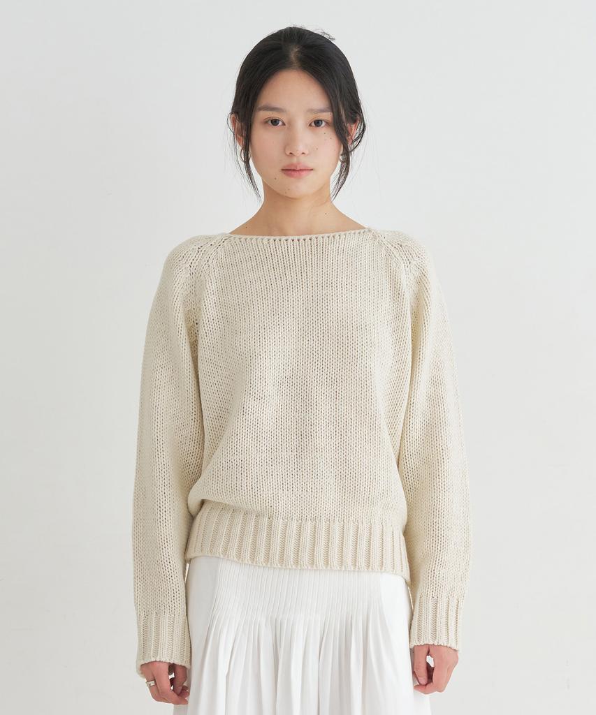Loteu Chunky Boat Neck Knit_3 Color