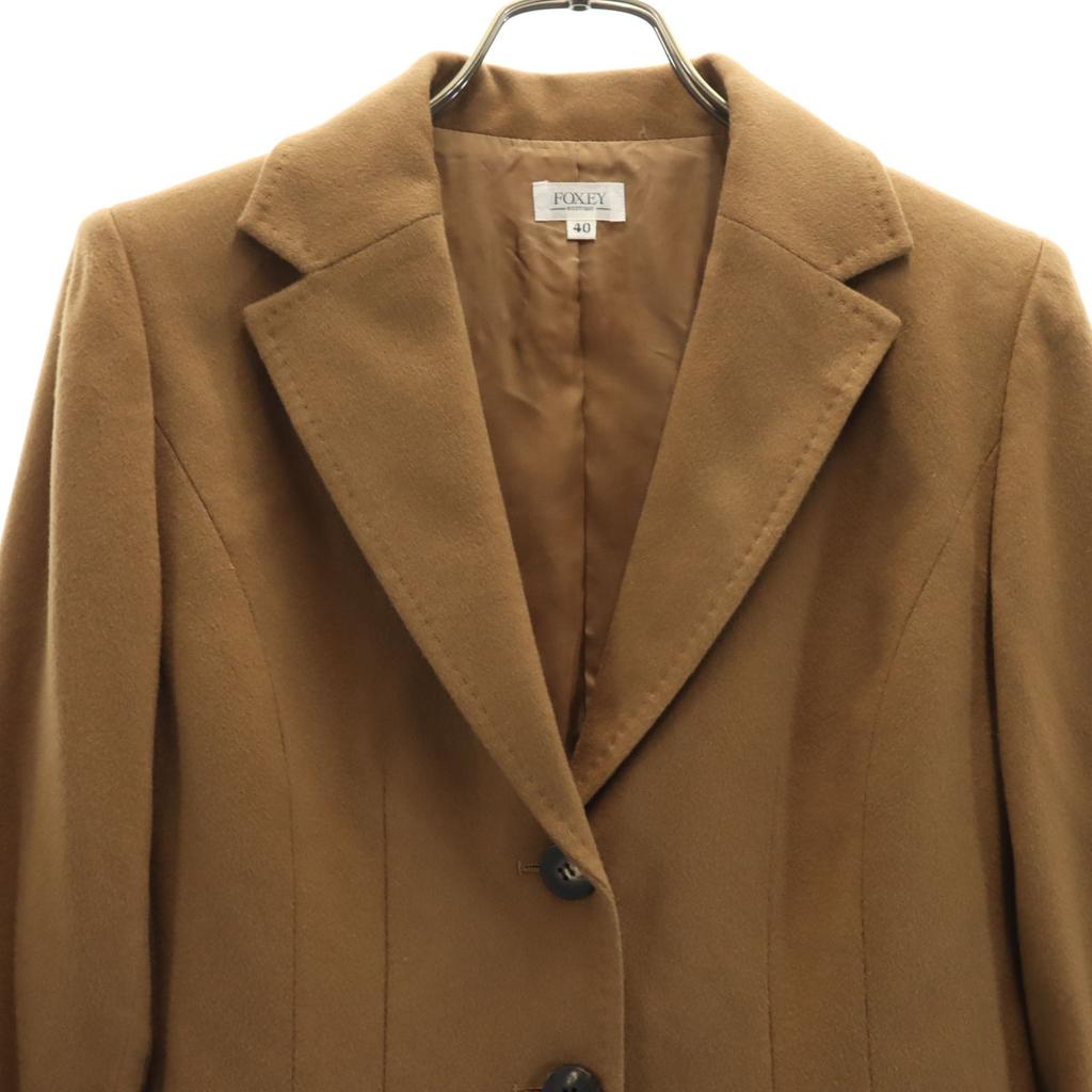FOXEY BOUTIQUE Made In Japan 100% Cashmere Tailored Jacket 40 Brown Women Used