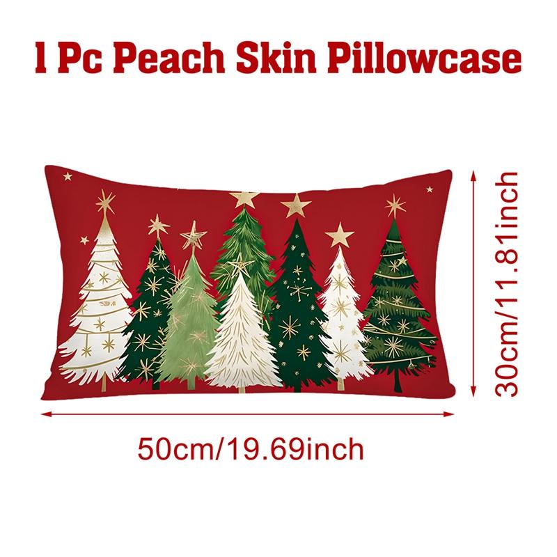 Christmas Pillow Cover Merry Christmas Party Decoration 2025 Xmas Christmas Tree Pillow Cover New Year Gift 2026