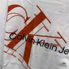 Calvin Klein Jeans Casual Comfortable Letter Logo Versatile Round Neck Short Sleeve T-Shirt Men T-Shirts White 40KC818-540
