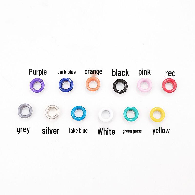 540-Piece 5mm Colored Copper Eyelet Buckles & Grommet Installation Tool Set