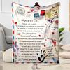 Love Letter To Daughter Blankets Are Suitable for Living Rooms,making Them an Ideal Choice for Outdoor Travel and Gifts.