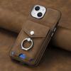 PU Leather Electroplating Ring Phone Case for IPhone 13 12 Mini 16 15 14 11 Pro XS Max XR 7 8 Plus Wallet with Card Holder Cover
