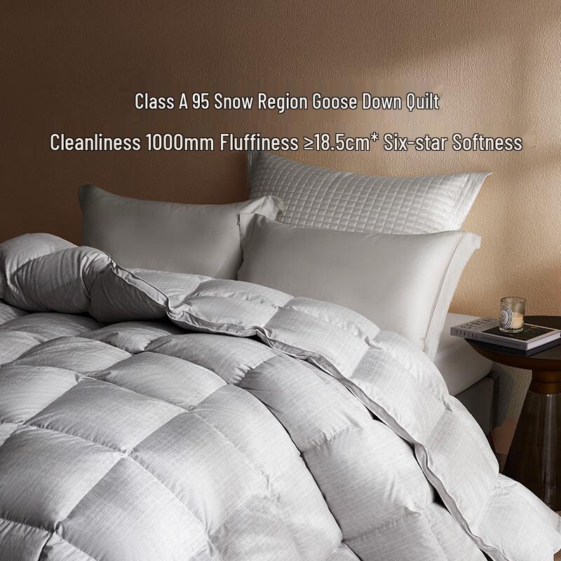 

Стильный всесезонный одеяло Luolai 95% гусиного пуха - Серия Звездное перо 200*230