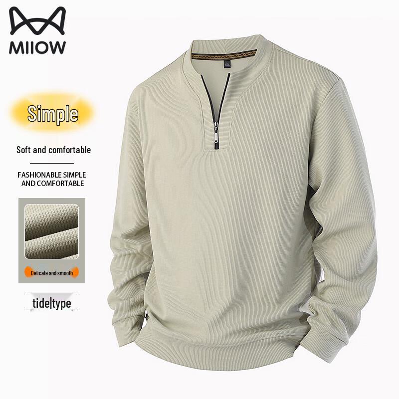 

Mao Ren Men s Fleece Lined Long Sleeve T-shirt 4XL