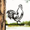 Rustic Yard Animal Metal Art - Fox, Dog, Cat, Rabbit, and Bird Silhouettes for Stylish Outdoor & Garden Decor