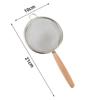 Stainless Steel Mesh Strainer with Wooden Handle, Fine Filtering for Juices, Residues and Flour, Ideal for Home Baking