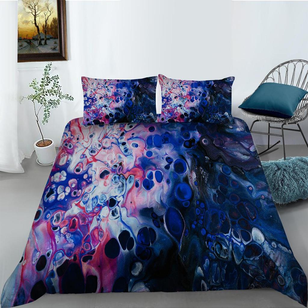 3D Color Pattern Bedding Single Double Bed Full Size Luxury Family Pillowcases and Quilt Covers 2-3 Pieces
