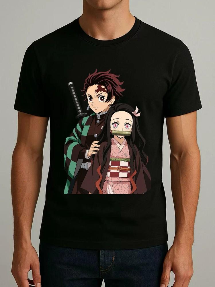 Demon Slayer Tanjiro&Nezuko  Anime T-shirt Unisex Unisex T-Shirt XXL