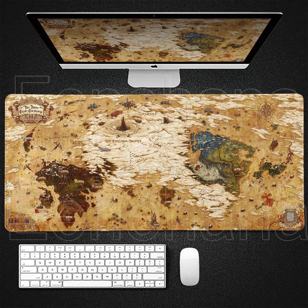 Final Fantasy Gamer Large Mousepad Gaming Accessories Gamer Pc Mouse Mat Rubber Deskmat Keyboard Extended Mat Rug Anime Mausepad