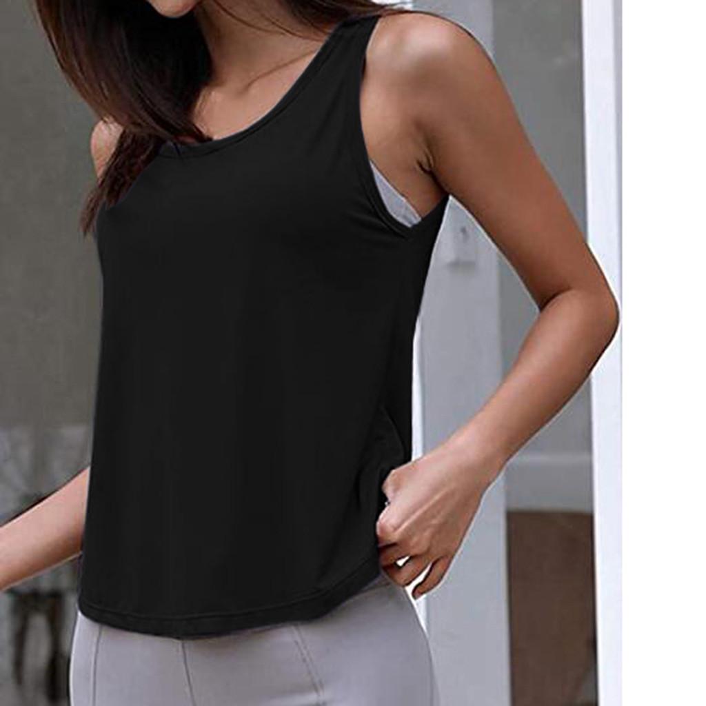 (SU)Dámské cvičební topy tílka trička na jógu oblečení do posilovny