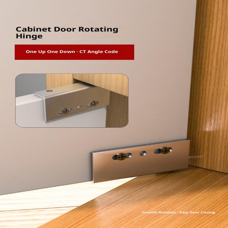 1 Set Easy Installation With No Drilling Needed Stainless Steel Glass Door Hinges Suitable For 5~6Mm Glass Pack Of 2