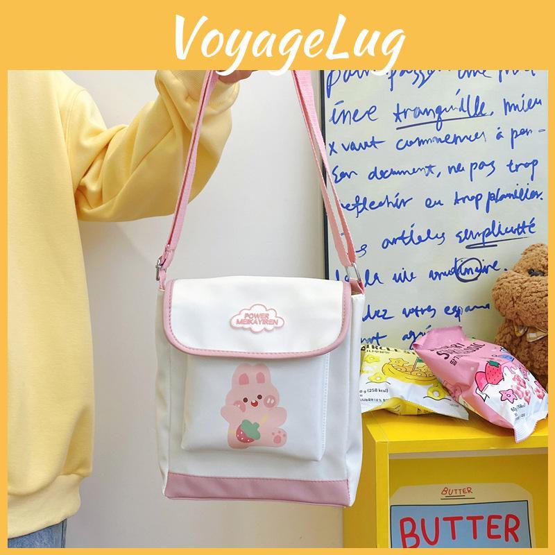 Panda Cartoon Rabbit Animal Pattern Crossbody Bag For Kids School And Outings