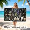 Fantasy Magic Theme Soft Beach Towel Personalized Custom Name Text Towel Portable for Beach Pool Travel
